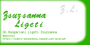 zsuzsanna ligeti business card